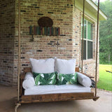 Sunbrella Canvas White Outdoor Boxed Cushion Slipcover Patio Replacement Cover