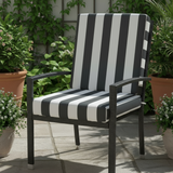 Sunbrella Canvas Cabana Classic Outdoor Boxed Cushion Slipcover Patio Replacement Cover