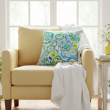 Swavelle Bronwood Surf Indoor Outdoor Pillow Cover  with Zipper