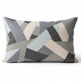 Set of TWO Lumbar 20x12 Sunbrella Axis Blue Denim Indoor Outdoor Pillow Covers