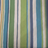Set of TWO 16x16 Cotton Multi Color IKAT Stripes Indoor Pillow Covers with Zipper
