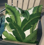 Tommy Bahama Swaying Palms Aloe Linen Indoor Pillow Cover with Zipper