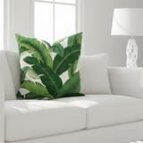 Tommy Bahama Swaying Palms Aloe Linen Indoor Pillow Cover with Zipper