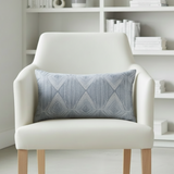Designer Ikat N Berkus Indigo Blue Indoor Pillow Cover with Zipper
