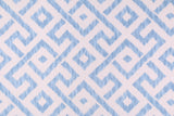 Mill Creek Harkin Seascape Blue and White Geometric Indoor Pillow Cover