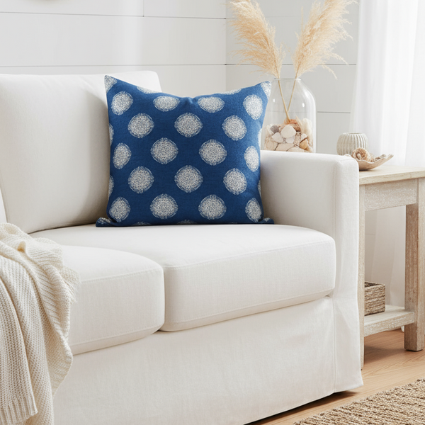 Ikat Nate Berkus Jatte Paramount Baltic Indoor Pillow Covers with Zipper