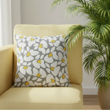 Helen Twill Storm Yellow Indoor Pillow Cover with Zipper