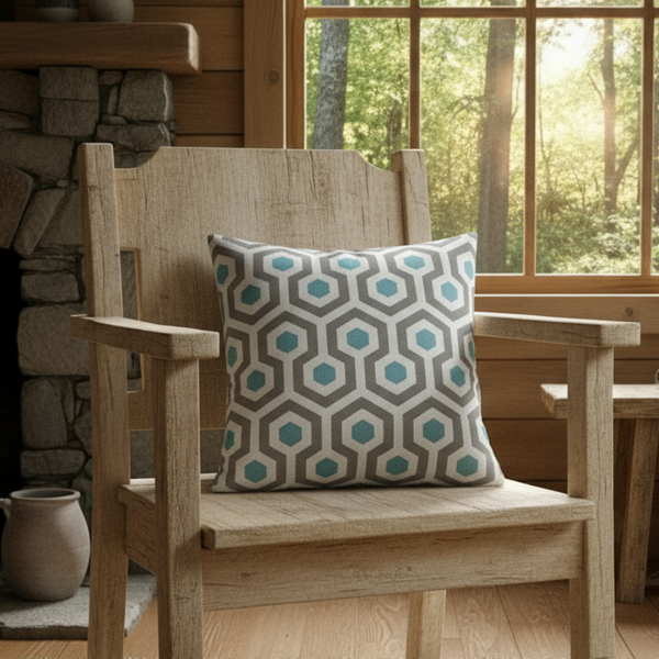 Magna Blend Cadet Oatmeal Indoor Pillow Cover with Zipper