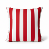 Housse de coussin rayée Premier Prints, 2 po, rouge, pour intérieur ou extérieur