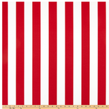 Housse de coussin rayée Premier Prints, 2 po, rouge, pour intérieur ou extérieur