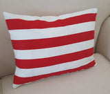 Canopy Stripe Lipstick Red Stripes Indoor Pillow Cover
