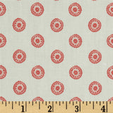 Set of TWO- 16x16 Indoor Pillow Covers Coral Dots Chelsea with zipper
