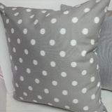 IKAT Indoor Outdoor Grey Ikat Dots Pillow Cover with Zipper