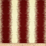 IKAT Jiri Stripe Natchez Red Indoor Pillow Cover with Zipper