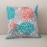 Pacific Bloom Indoor Outdoor Pillow Cover with Zipper