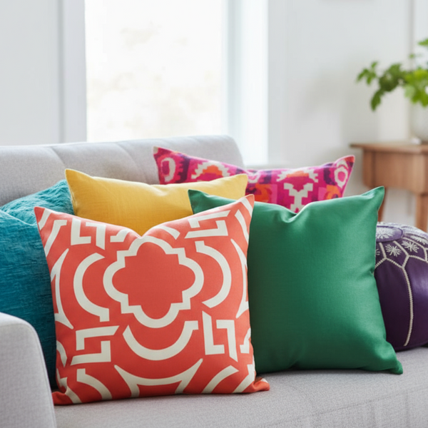 Quatrefoil Indoor Outdoor Solarium Carmody Mango Pillow Cover with Zipper