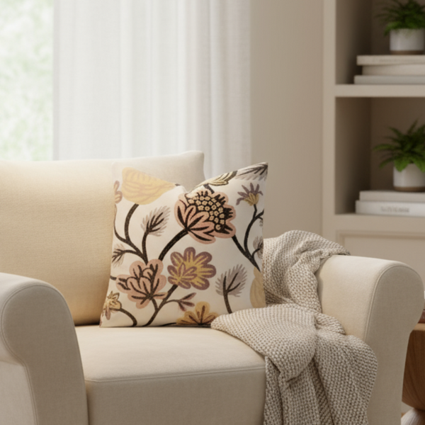 Set of TWO Robert Allen Freja Amethyst Indoor Pillow Cover with zipper