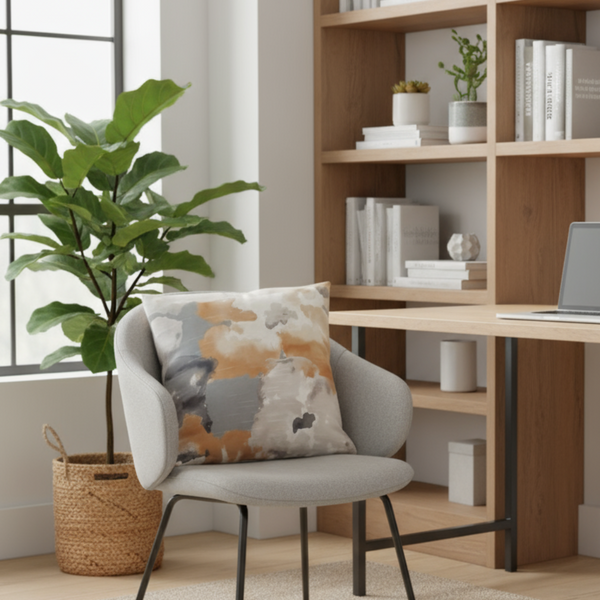 Set of TWO 16x16 Robert Allen Aptura Amber Indoor Pillow Cover with zipper