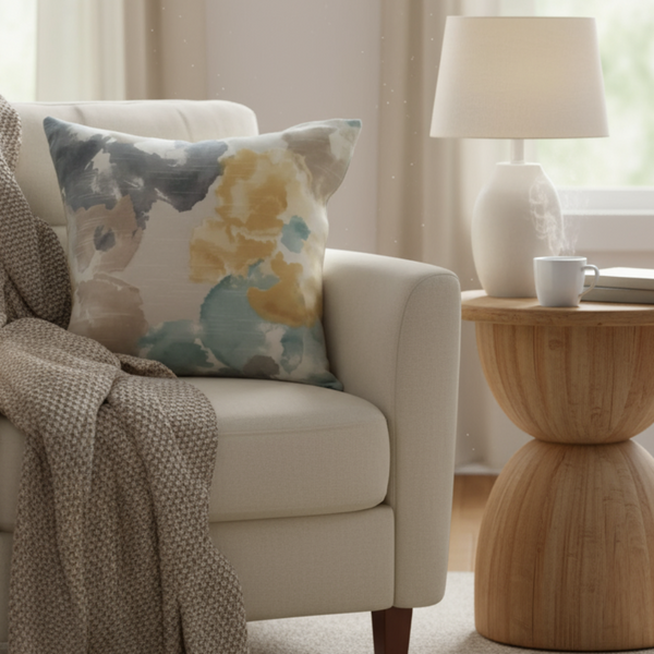 Set of TWO 18x18 Robert Allen Aptura Dew Indoor Pillow Covers with Zipper