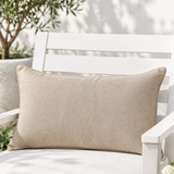 Sunbrella Acrylic Canvas Flax Beige Indoor Outdoor Pillow Cover