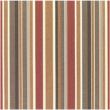 Housse de coussin d'intérieur/extérieur à rayures Brannon Whisper en acrylique Sunbrella avec fermeture éclair