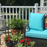 Sunbrella Acrylic Canvas Aruba Indoor Outdoor Pillow Cover with zipper