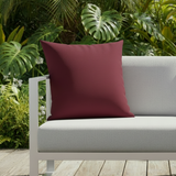 Housse de coussin d'intérieur/extérieur en toile acrylique Sunbrella, couleur henné, avec fermeture éclair