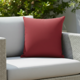 Sunbrella Acrylic Canvas Jockey Red Indoor Outdoor Pillow Cover with zipper opening