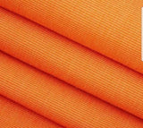 Set of 2 Sunbrella Acrylic Canvas Tangerine Indoor Outdoor Pillow Covers with zipper
