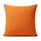Set of 2 Sunbrella Acrylic Canvas Tangerine Indoor Outdoor Pillow Covers with zipper
