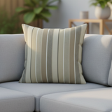 Sunbrella Acrylic Milano Char Stripes Indoor Outdoor Pillow Cover