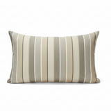 Sunbrella Acrylic Milano Char Stripes Indoor Outdoor Pillow Cover