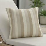 Sunbrella Acryl Emerge Direction Leinenstreifen Indoor Outdoor Kissenbezug