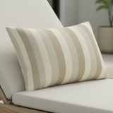 Sunbrella Acryl Emerge Direction Leinenstreifen Indoor Outdoor Kissenbezug