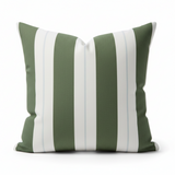 Set of TWO 20x20 Sunbrella Relate Ivy Stripes Indoor Outdoor Pillow Covers