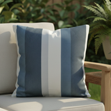 Set of TWO 16x16 Sunbrella Acrylic Gateway Coast Stripes Indoor Outdoor Pillow Covers