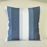 Set of TWO 16x16 Sunbrella Acrylic Gateway Coast Stripes Indoor Outdoor Pillow Covers