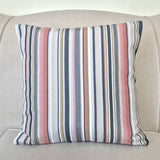 Sunbrella Acrylic Highlight Splendor Stripes Indoor Outdoor Pillow Cover with Zipper