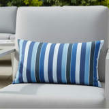 Sunbrella Acrylic Milano Cobalt Stripes Indoor Outdoor Pillow Cover