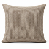 Sunbrella Posh Smoke Herringbone Indoor Outdoor Pillow Cover with Zipper