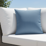 Sunbrella Acrylic Cast Ocean Blue Indoor Outdoor Pillow Cover