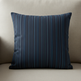Sunbrella Acrylic Refine Indigo Stripes Indoor Outdoor Pillow Cover