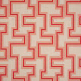 Set of 2 - 24x12 Sunbrella Dimension Upholstery Resonate Sangria Greek Key Indoor Outdoor Pillow Covers