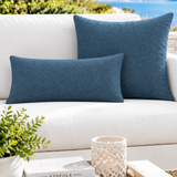 Housse de coussin d'intérieur/extérieur Sunbrella Acrylique Spectrum Noir Carbone