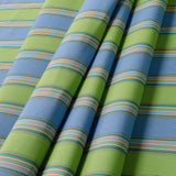 Set of TWO 20x20 Sunbrella Bravada Stripe Limelite Indoor Outdoor Pillow Covers