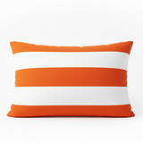 Sunbrella Acrylic Cabana Flame Stripes Outdoor Pillow Cover