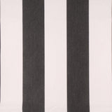 Set of 2 - Lumbar 20x12  Sunbrella Acrylic Canvas Cabana Classic Black White Stripe Pillow Cover