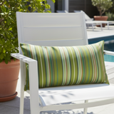 Set of TWO Sunbrella Acrylic Foster Surfside Stripes Indoor Outdoor Pillow Covers