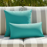 Sunbrella Acrylic Canvas Aruba Indoor Outdoor Pillow Cover with zipper