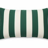 Sunbrella Acrylic Mason Forest Green Stripes Outdoor Pillow Cover